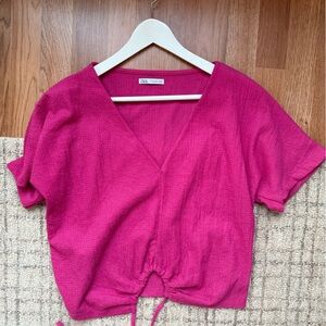 Pink Short-Sleeve Top